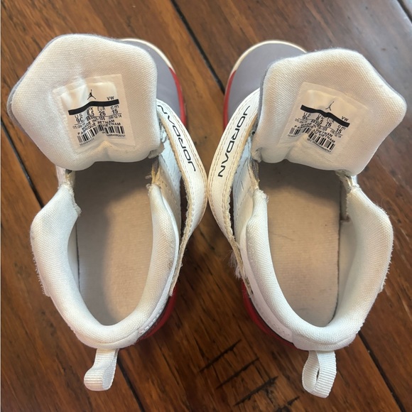 Nike Air Jordan Velocity GRAY WHITE RED Toddler Sz 9 sneaker shoes basketball - Picture 10 of 11